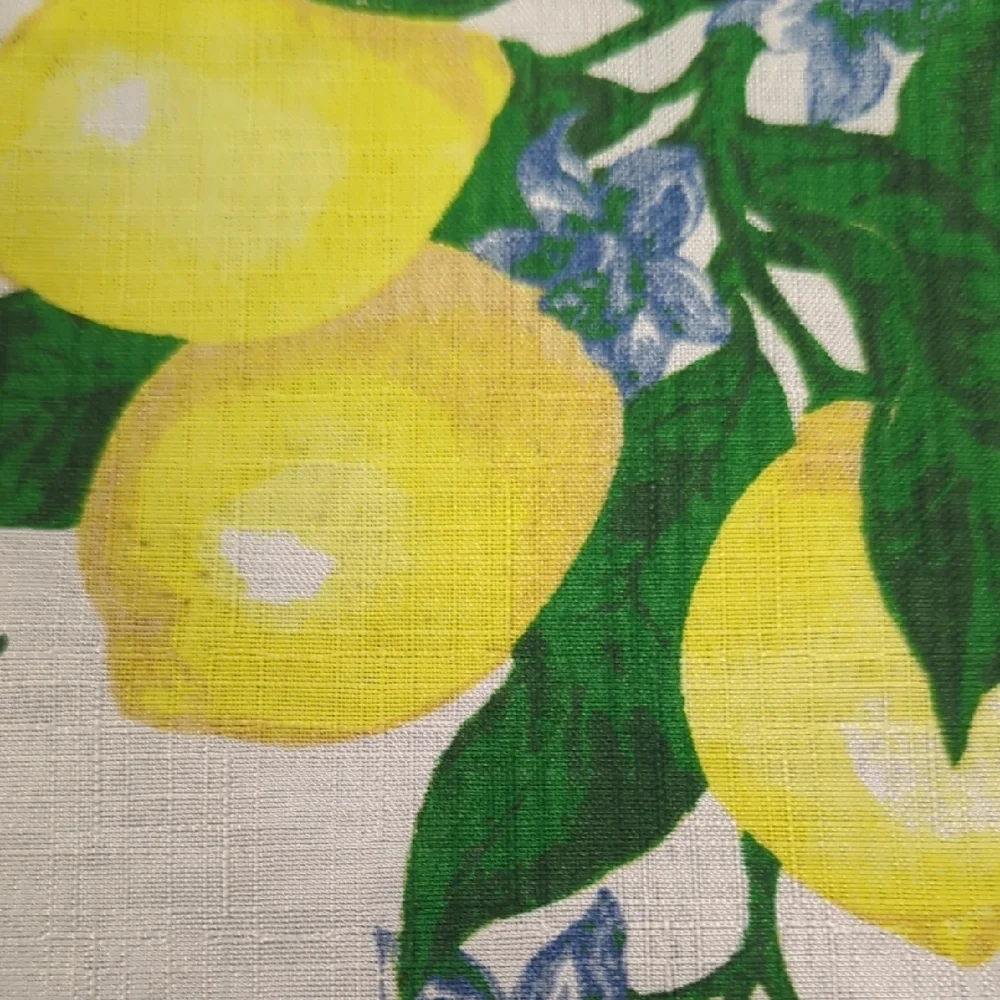 Lemon Print Placemats. 4.  Freshly  Washed. Slight Imperfections-see Pics
